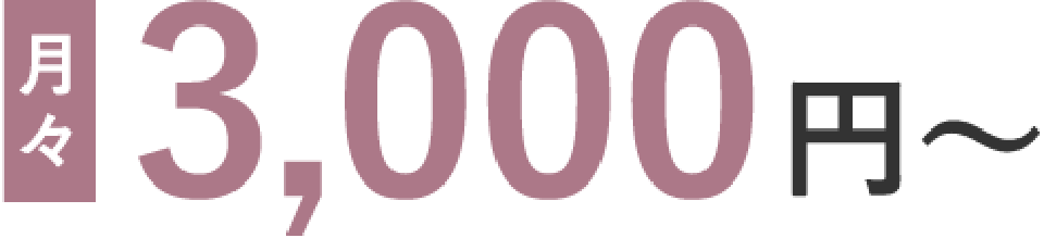 48回払いの場合、月々3,000円〜